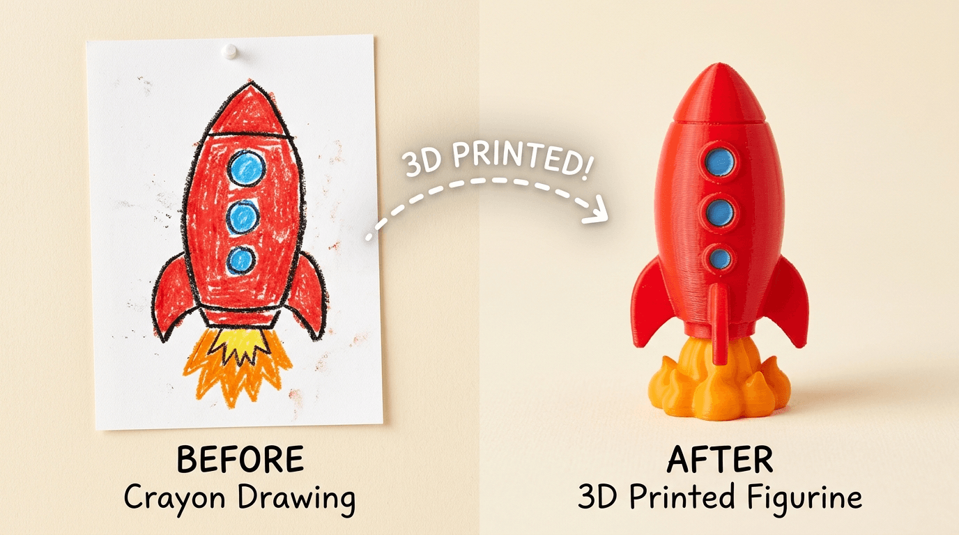 Sky-High — drawing turned into a 3D print